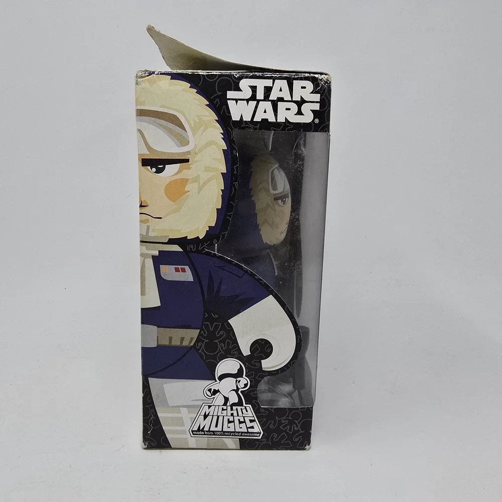 Star Wars Mighty Muggs Han Solo Hoth w/ Blaster‎ Figure 2007 Lucasfilm